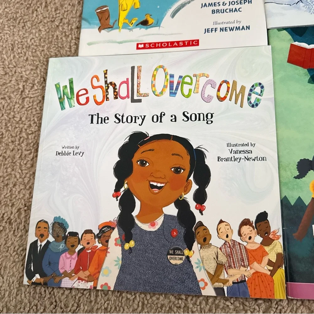 Scholastic Kids Book Bundle Bad Kitty Rabbit Snow We Shall Overcome